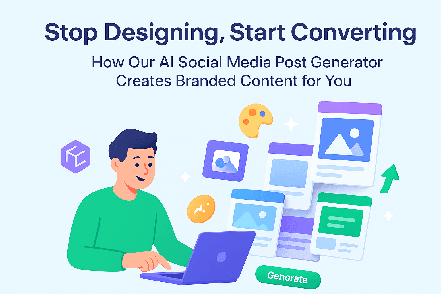 Stop Designing, Start Converting: How Our AI Social Media Post Generator Creates Branded Content for You