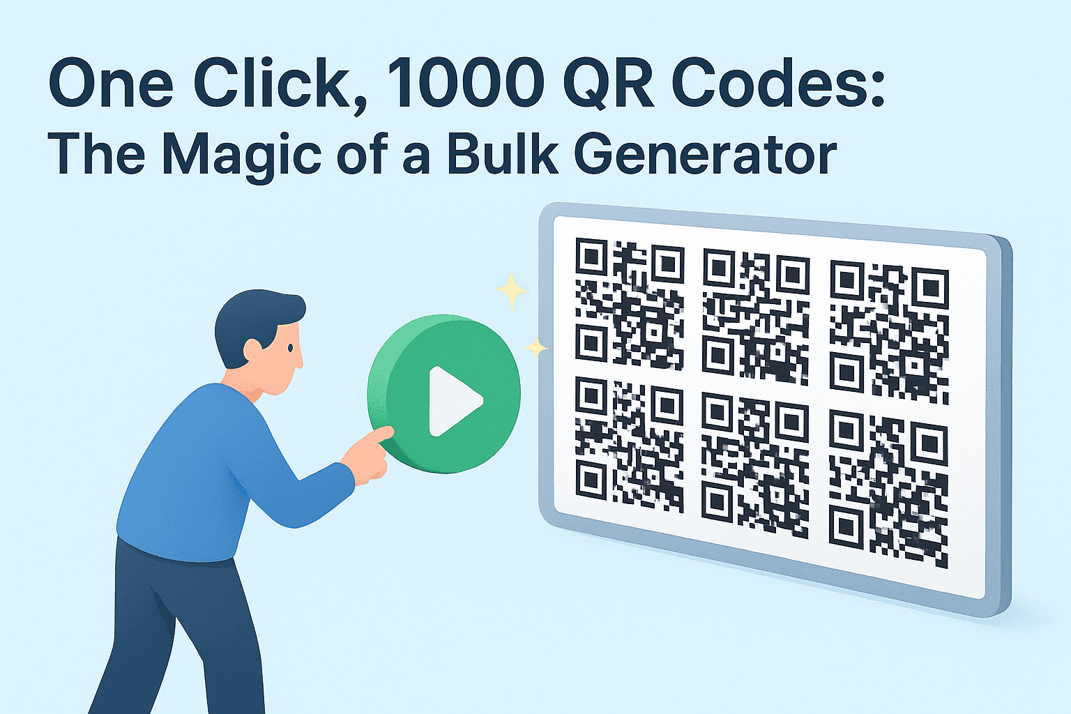 One Click, 1000 QR Codes: The Magic of a Bulk Generator
