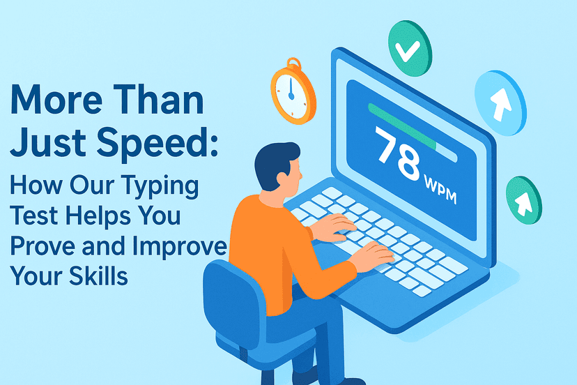 More Than Just Speed: How Our Typing Test Helps You Prove and Improve Your Skills