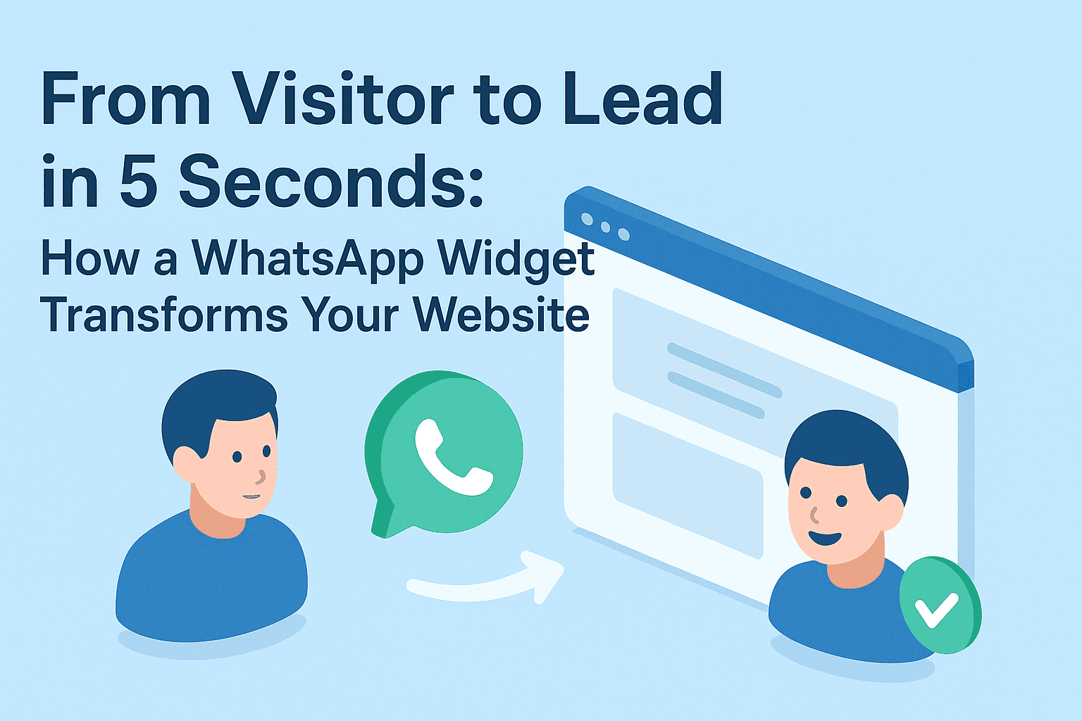 From Visitor to Lead in 5 Seconds: How a WhatsApp Widget Transforms Your Website