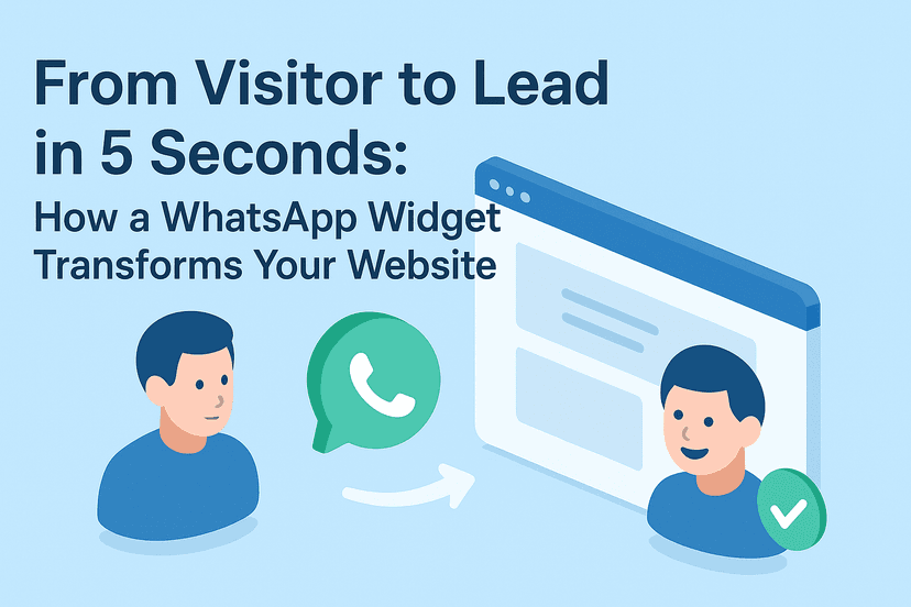 From Visitor to Lead in 5 Seconds: How a WhatsApp Widget Transforms Your Website