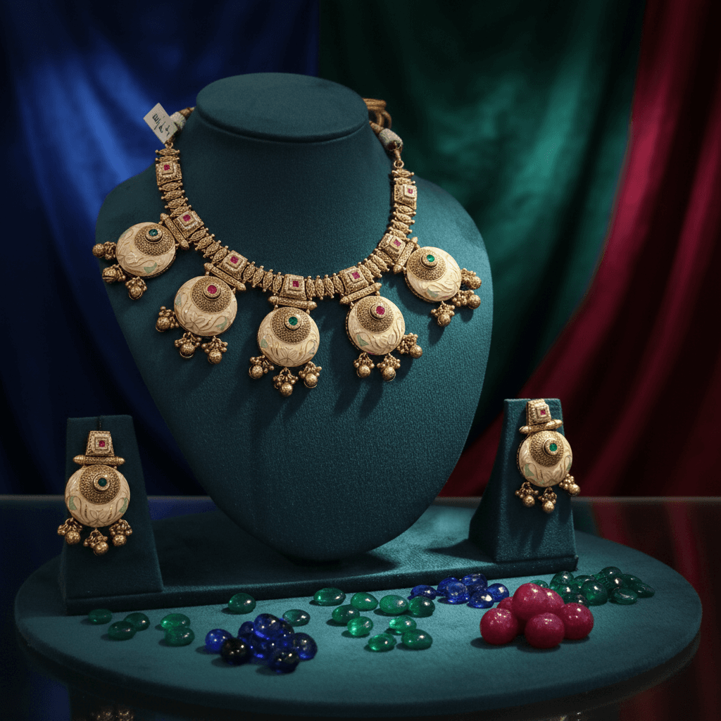 Earrings: Vintage Drop/Jhumka